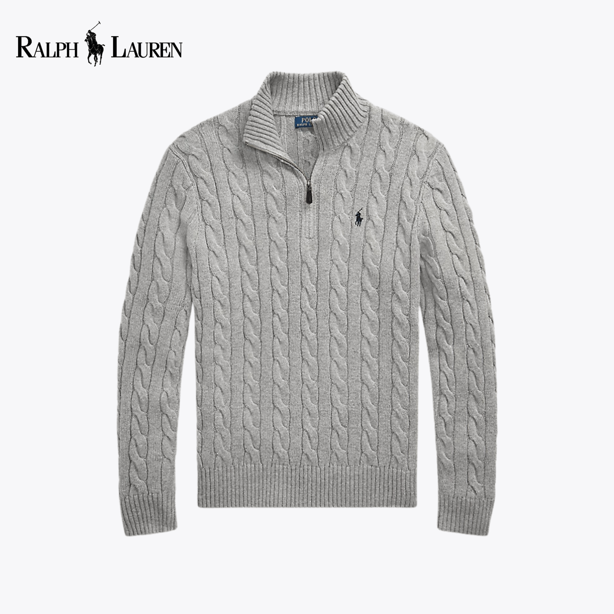 RL Harbour Cable-Knit Half-Zip