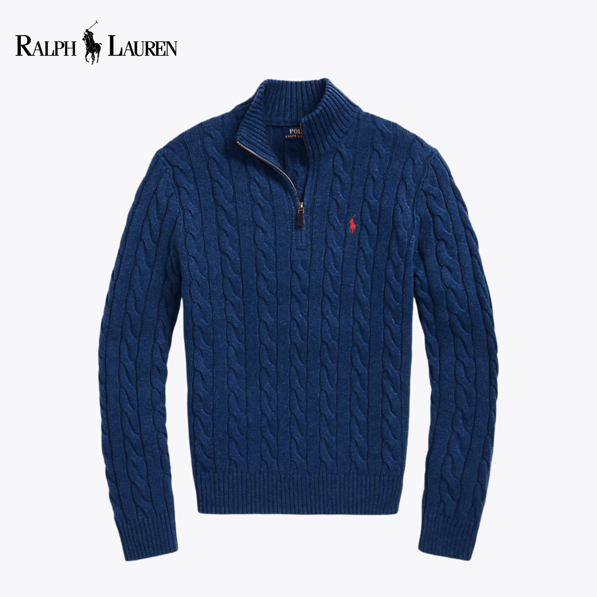 RL Harbour Cable-Knit Half-Zip