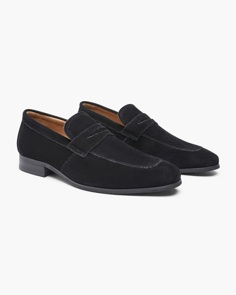 Old Money Wildleder Penny Loafers
