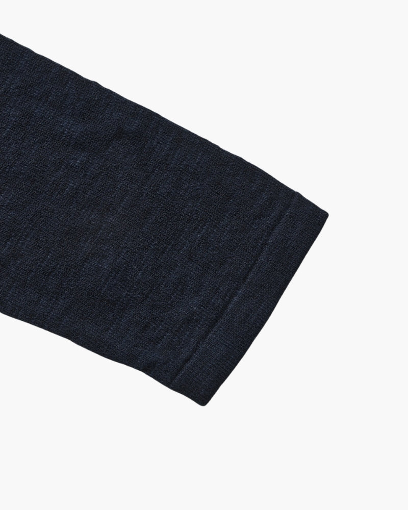 Leinen-Baumwolle Essential Rundhals