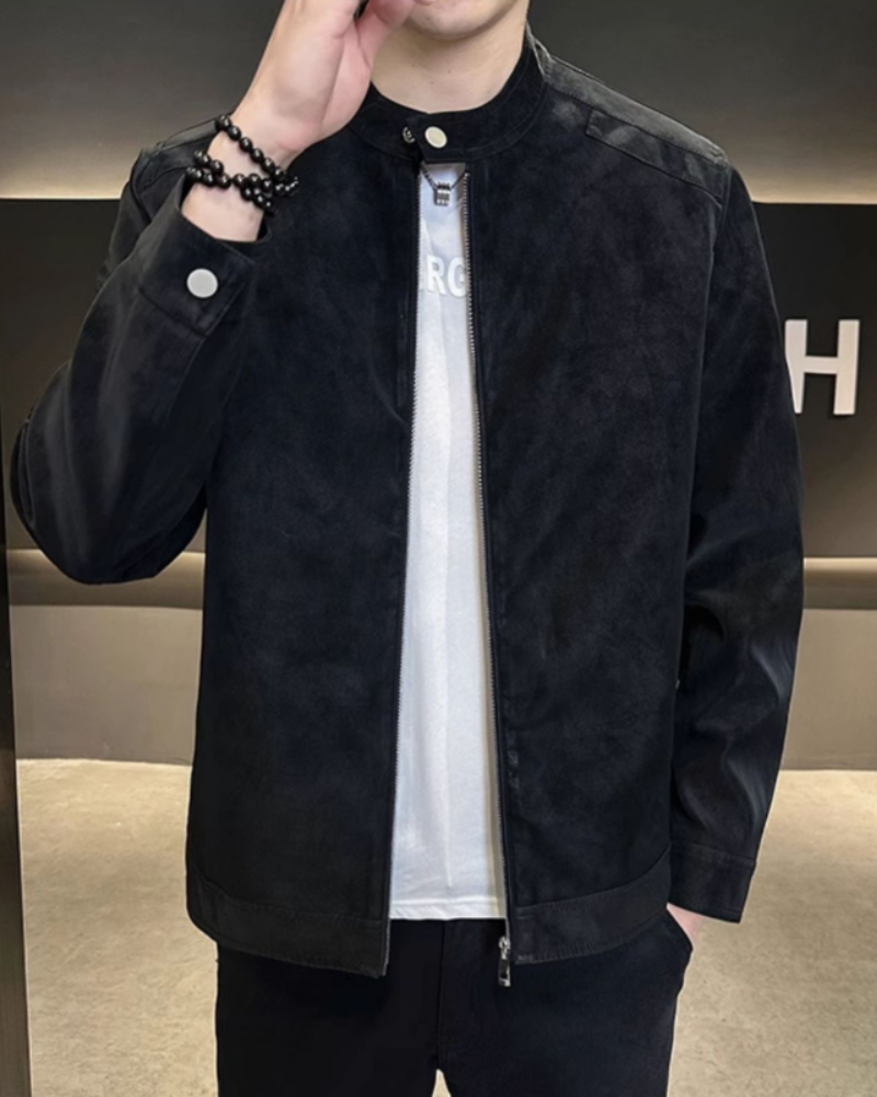 Estate Wildleder-Lederjacke