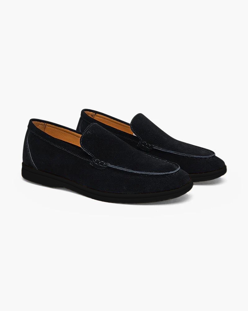 Premium Wildleder-Loafer – Schwarze Sohlen